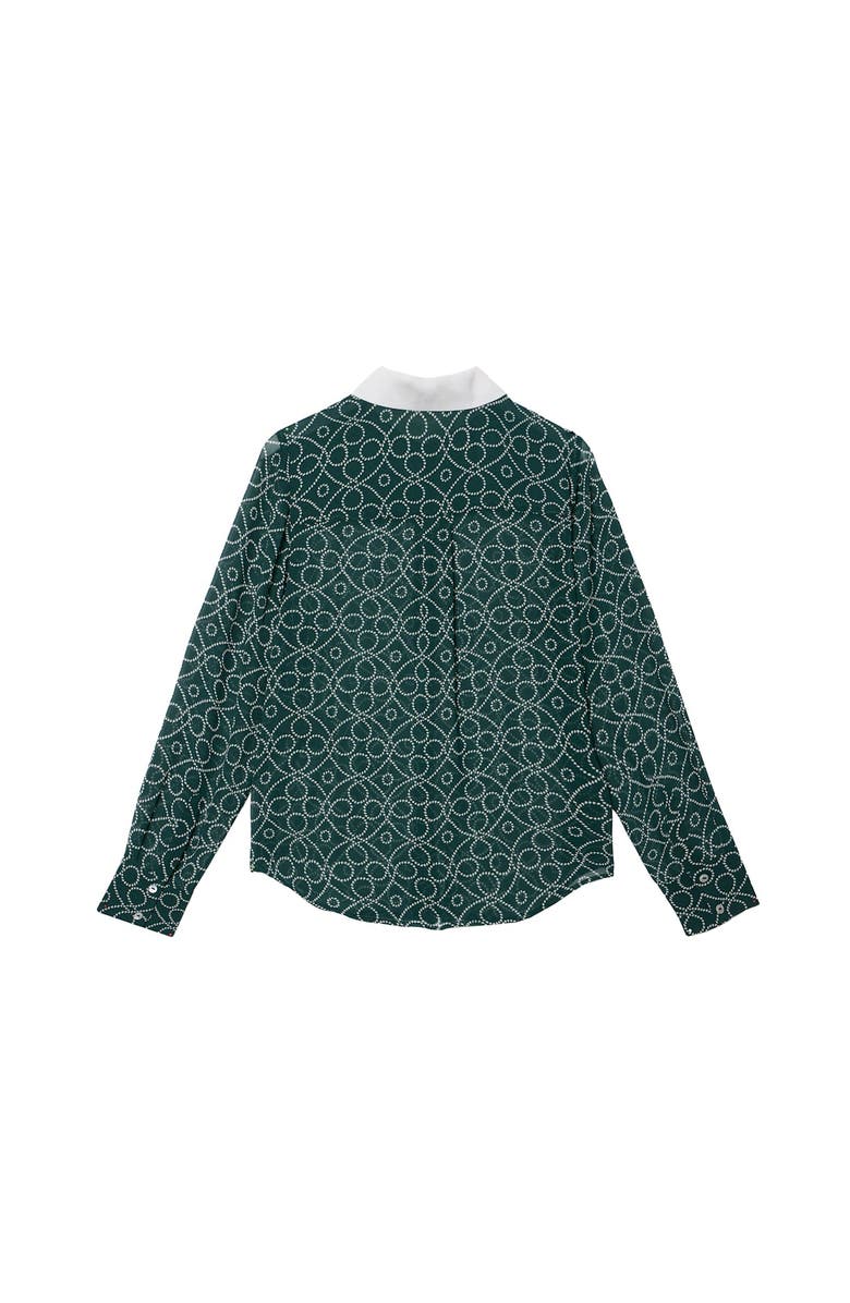 MINT VELVET Printed Sheer Shirt, Alternate, color, Green