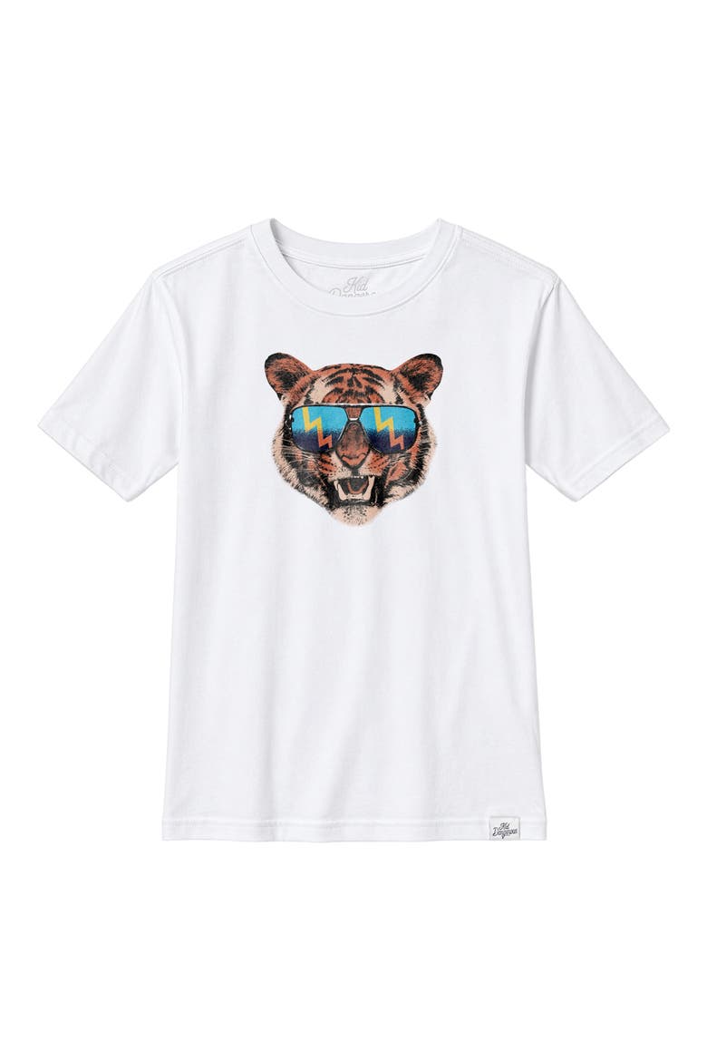 Kids' Tiger Shades Graphic T-Shirt, Main, color, WHITE