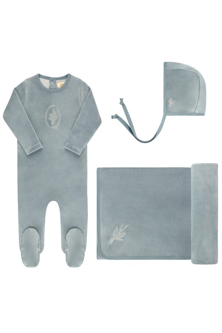 Velour Center Floral Collection - Take Me Home Set, Main, color, Blue