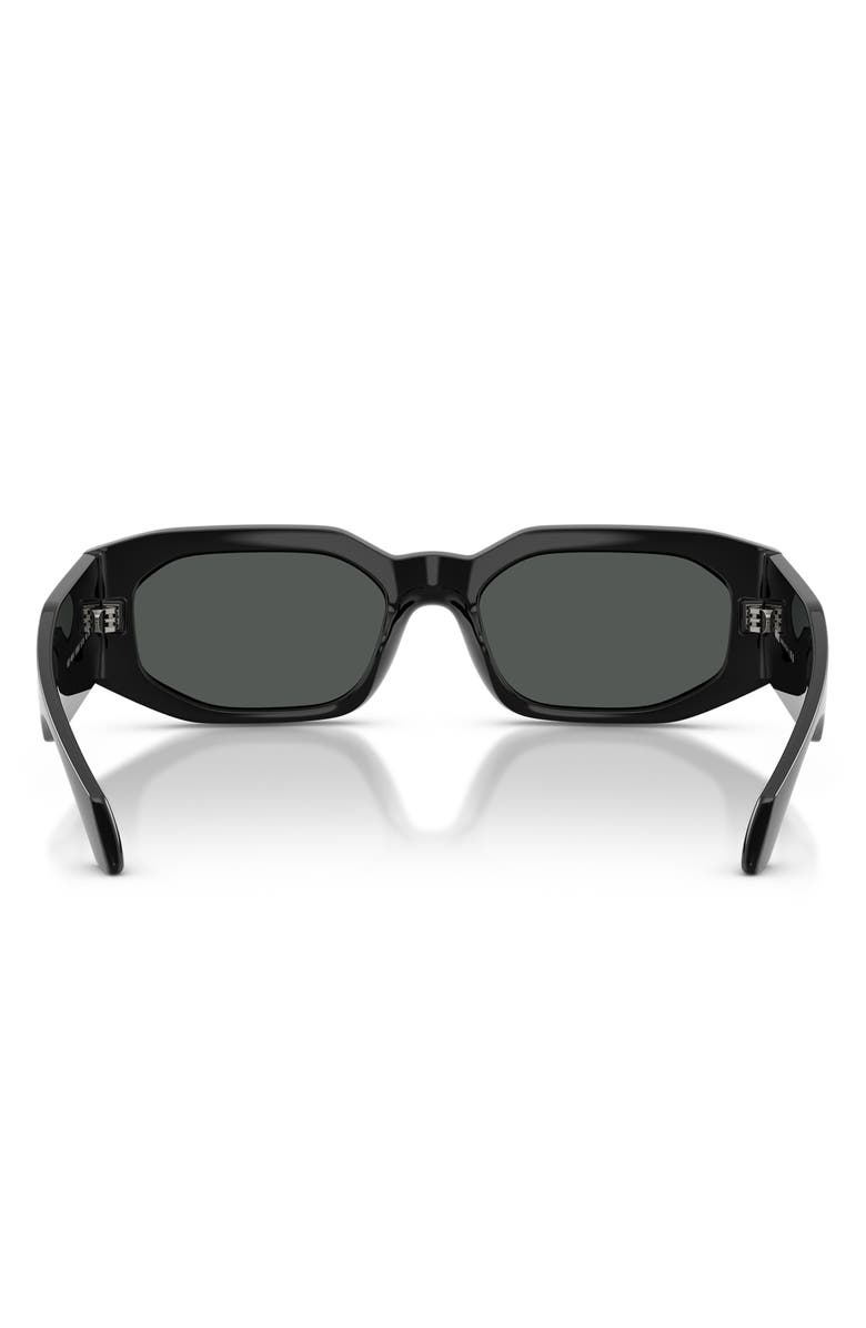 Versace 55mm Irregular Sunglasses, Alternate, color, Black / Dark Grey