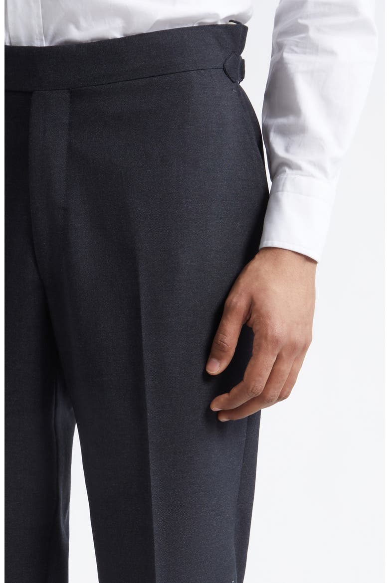 Waverly Single Pleat Tapered Trousers, Alternate, color, DARK NAVY
