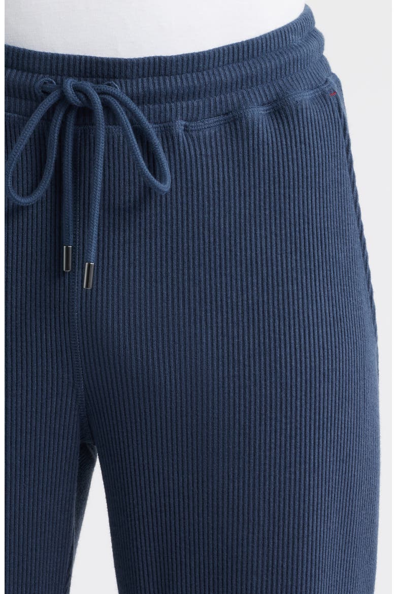 Ribbed Drawstring Pajama Pants, Alternate, color, COLLEGE NAVY