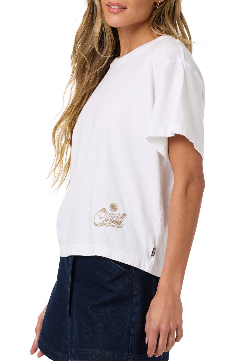 O'Neill OG Radical Sun Boxy Graphic Tee, Alternate, color, White