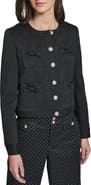 KARL LAGERFELD PARIS Bow Four Pocket Jacket