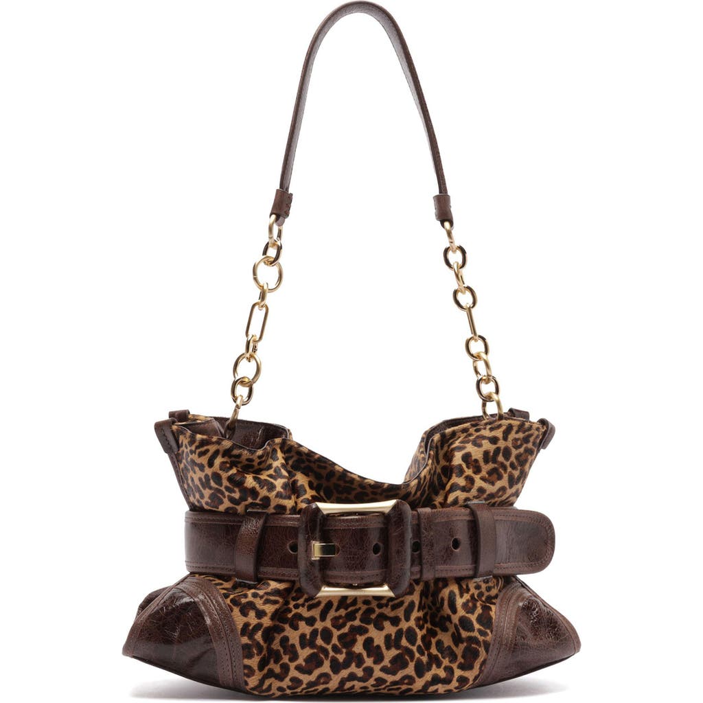 Arezzo Riley Small Leather Shoulder Bag in Leopard at Nordstrom