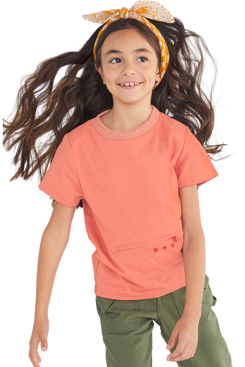 Flynn the Fox 2-in-1 Stuffed Animal T-Shirt, Alternate, color, BURNT ORANGE MARL