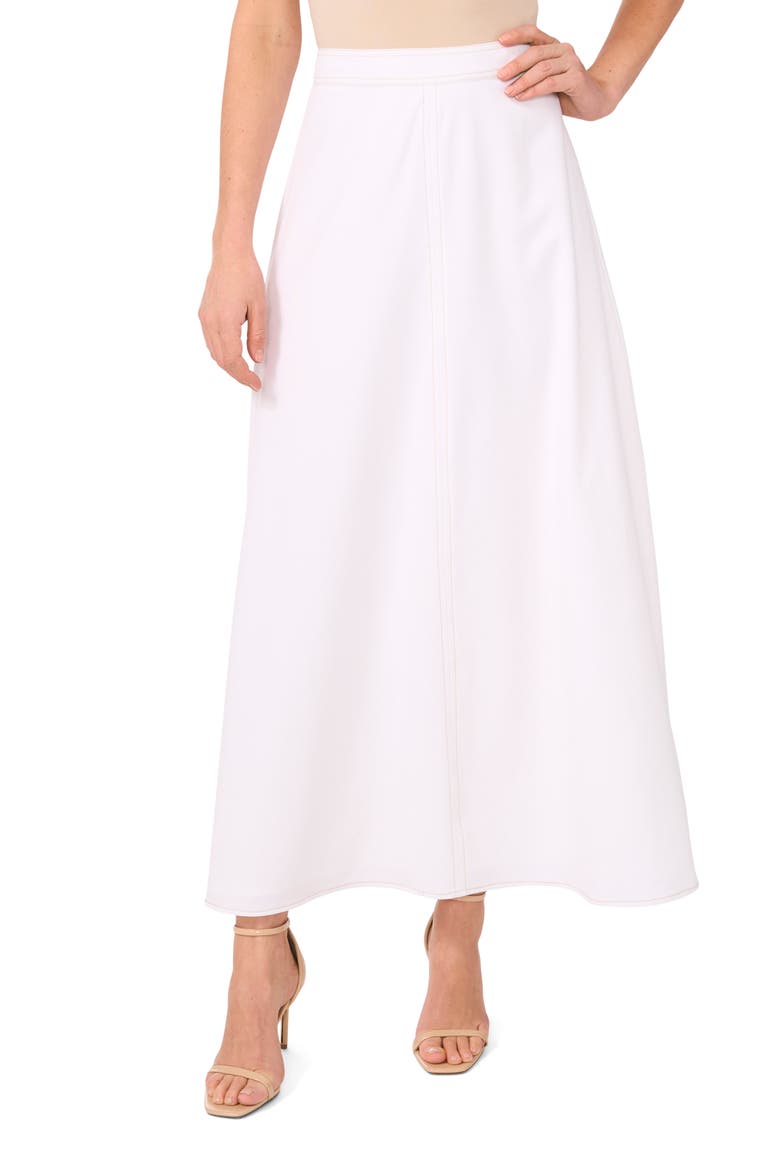 A-Line Maxi Skirt, Main, color, NEW IVORY