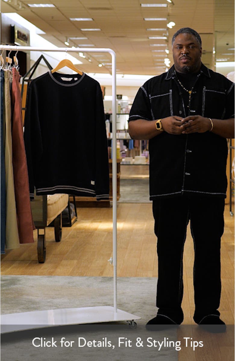 Social Club Contrast Stripe Sweatshirt, sales video thumbnail