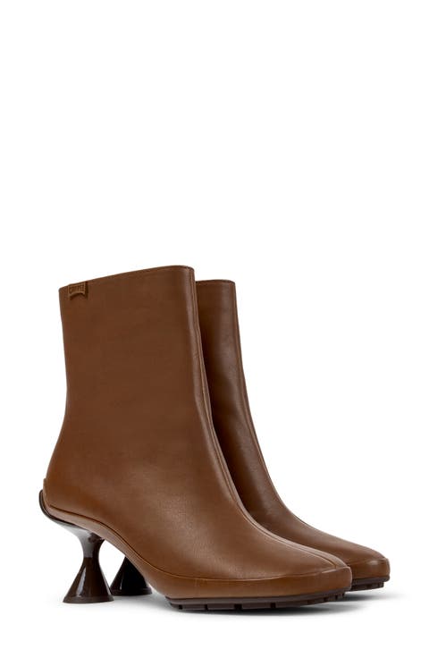 Right Left Leather Bootie
