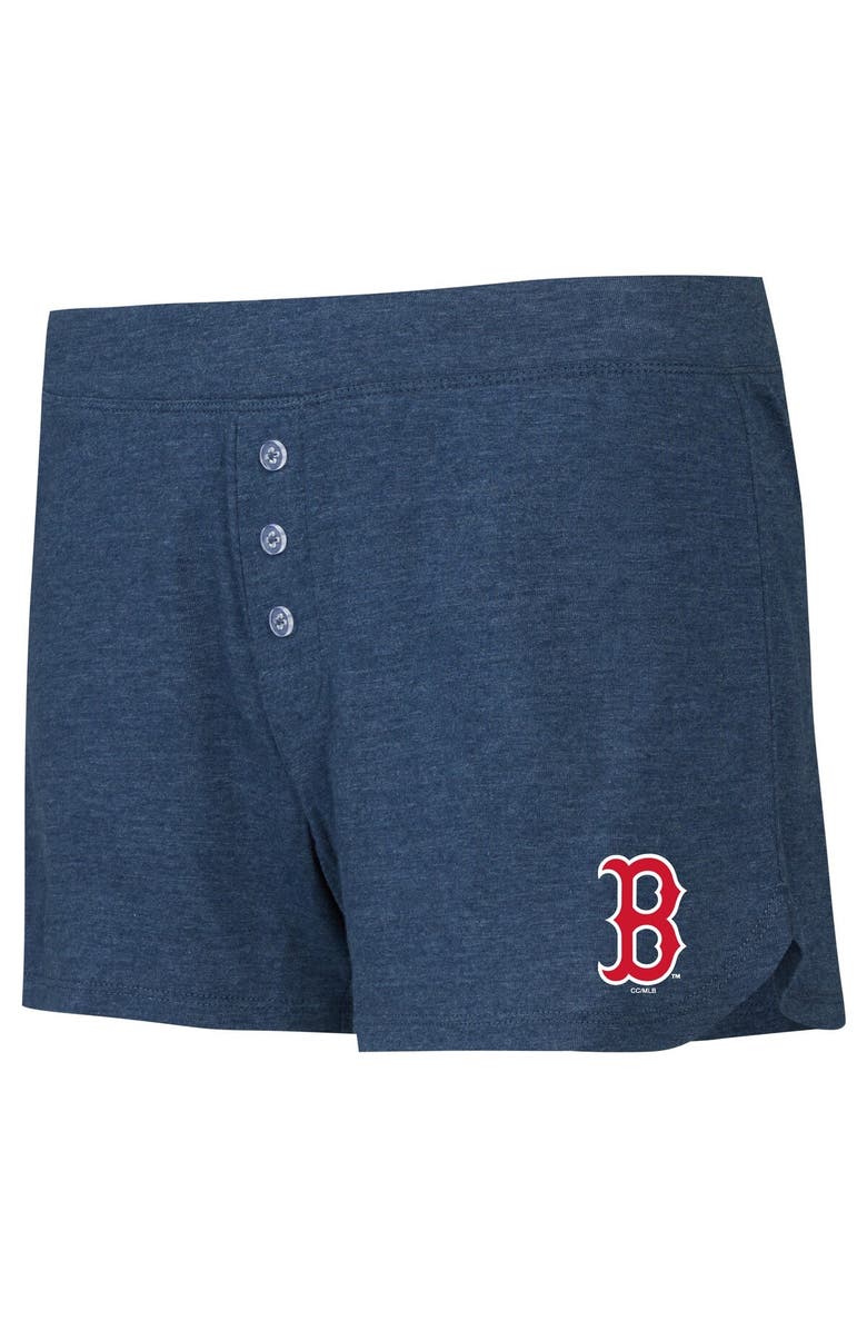 CONCEPTS SPORT Women's Concepts Sport  Navy Boston Red Sox Meter Knit Long Sleeve T-Shirt & Shorts Set, Alternate, color, 