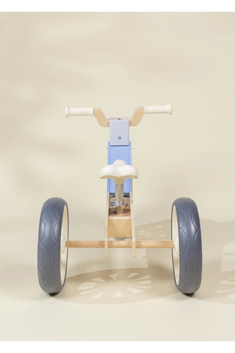 Evolutive Wooden Balance Bike - 3 in 2, Alternate, color, Ocean