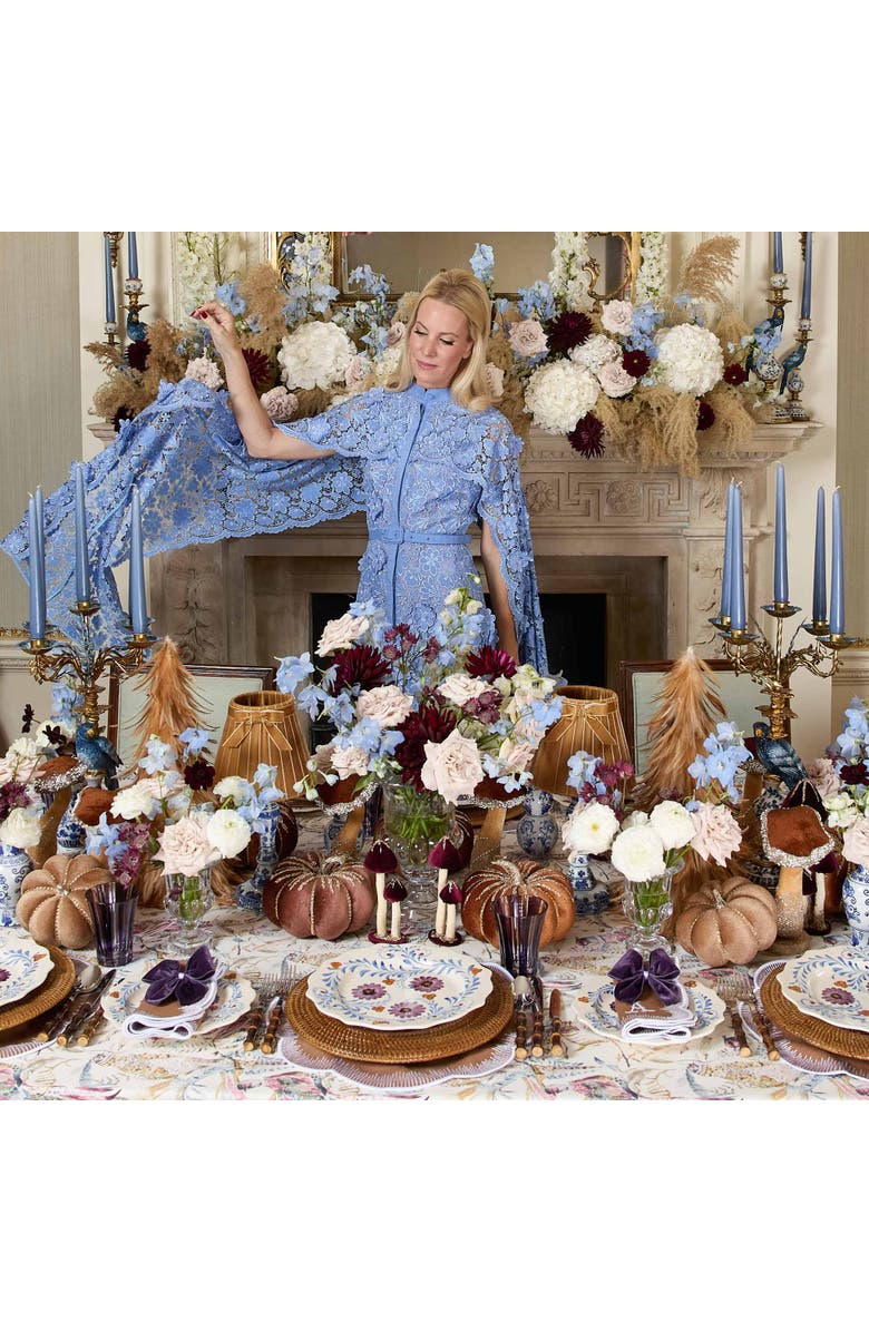 Mrs. Alice Damson Flowers Starter Plates, Alternate, color, Purple