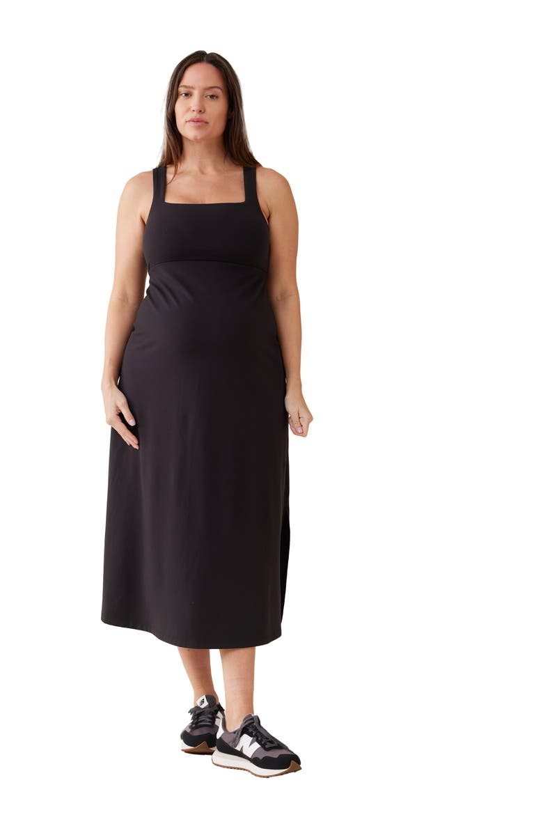 Ingrid & Isabel EVERYDAY MIDI DRESS, Main, color, Black