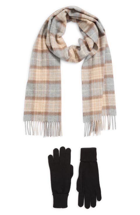 Cashmere Scarf & Gloves Set