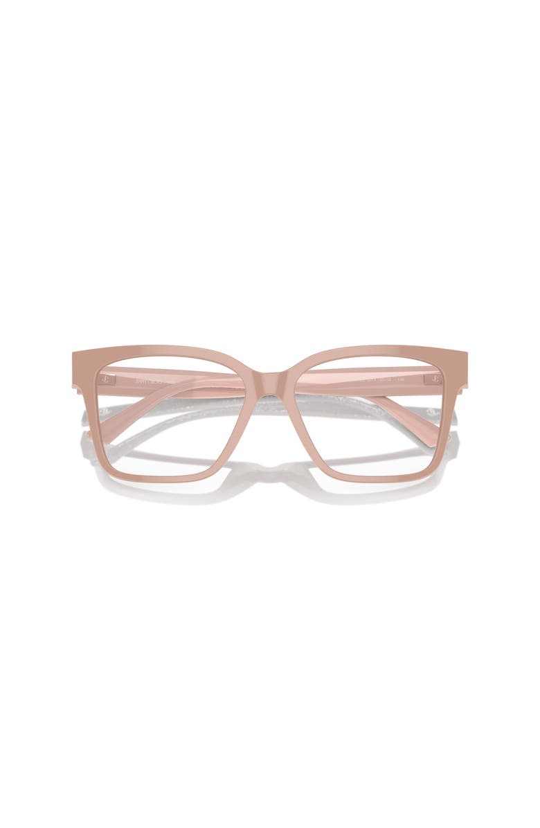 Jimmy Choo 55mm Rectangle optical glasses, Alternate, color, Pink