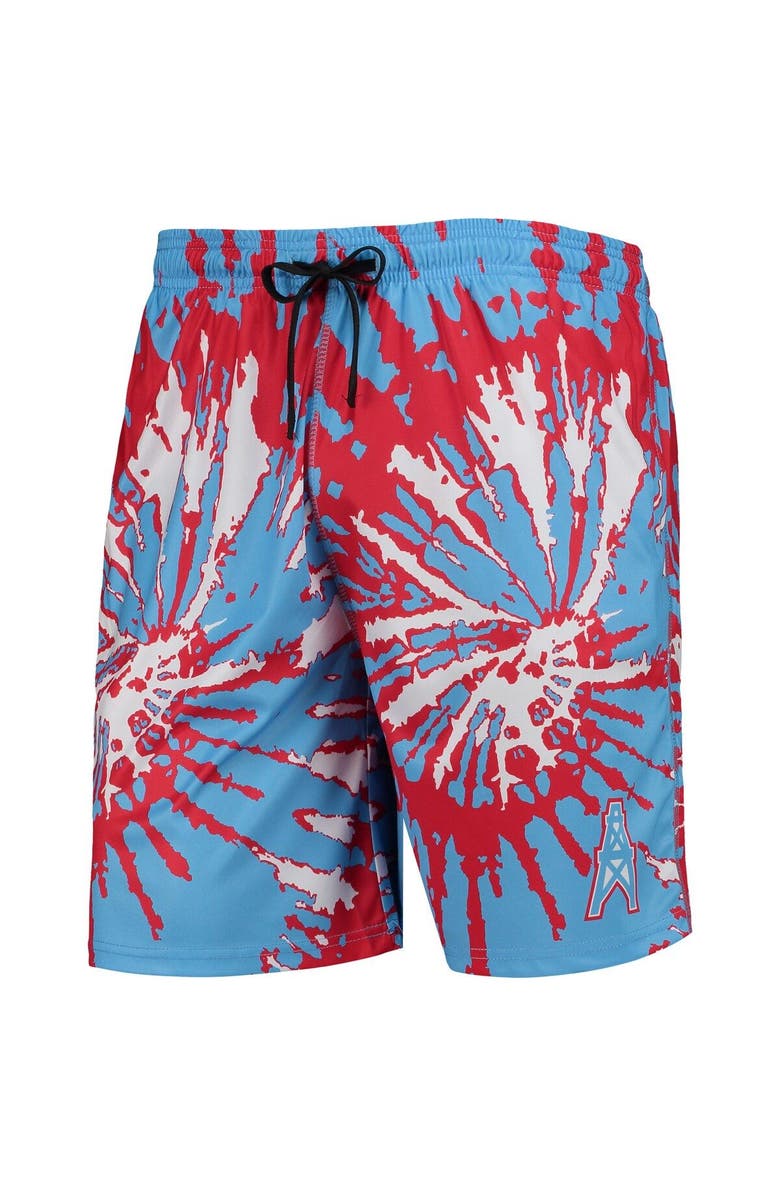 FOCO Men's FOCO Light Blue Houston Oilers Retro Static Mesh Lounge Shorts, Alternate, color, Light Blue