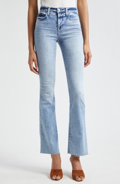 Ruth Raw Hem Straight Leg Jeans