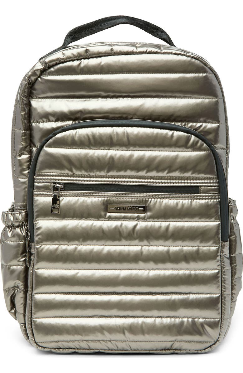 THINK ROYLN Headliner Quilted Backpack, Main, color, Steel Volterra