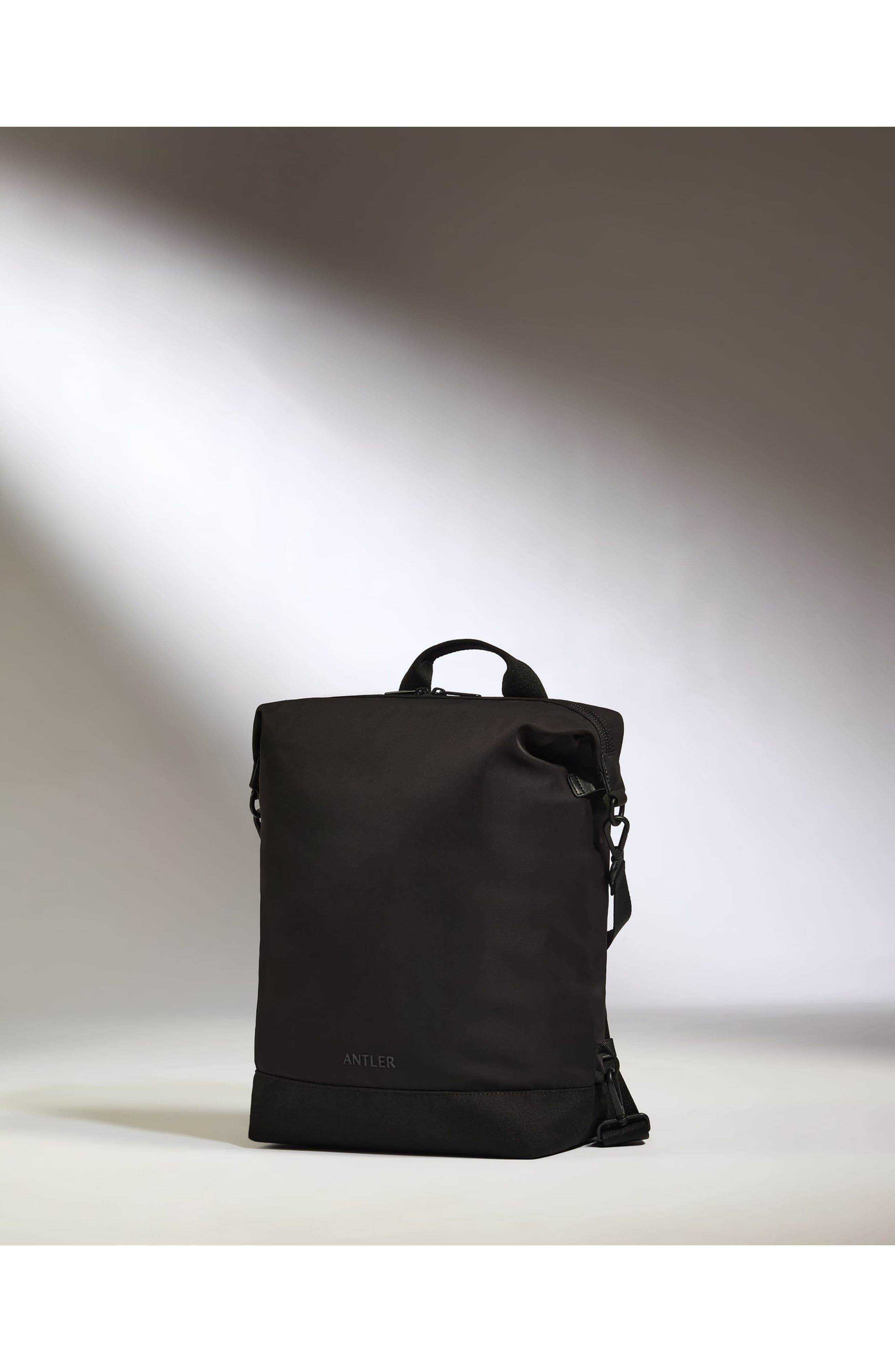 ANTLER Icon 2-in-1 Tote Backpack, Main, color, Black