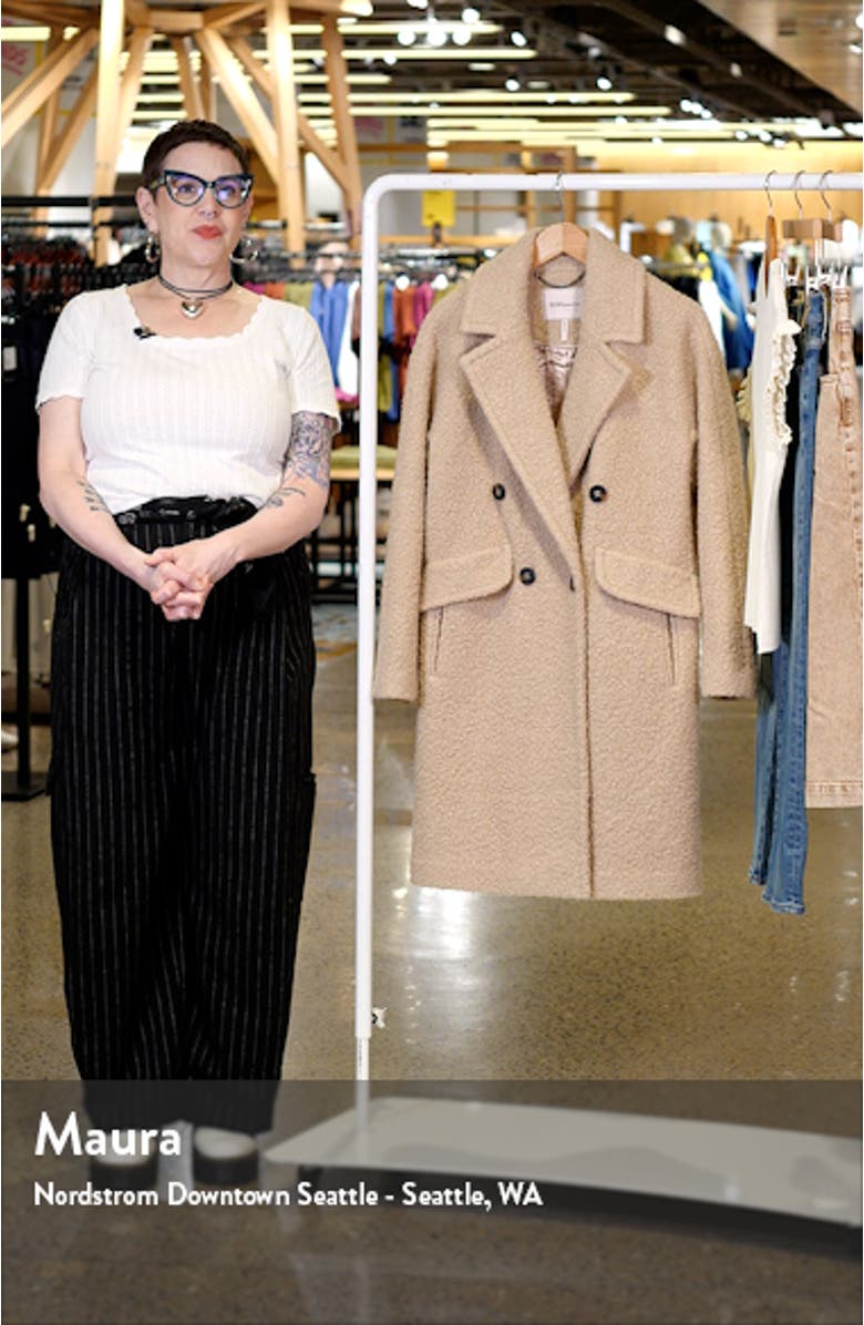 Double Breasted Bouclé Coat, sales video thumbnail