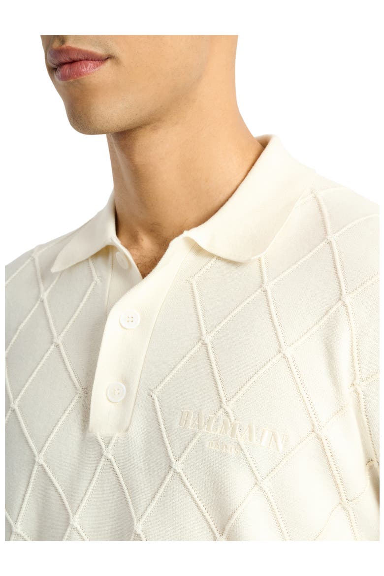 Vintage Knit Polo, Alternate, color, white