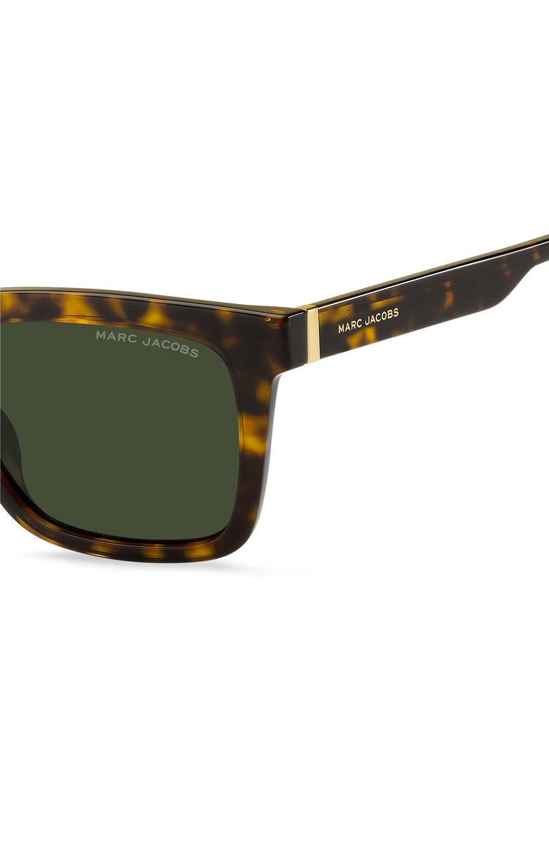 Marc Jacobs 54mm Square Sunglasses, Alternate, color, Havana