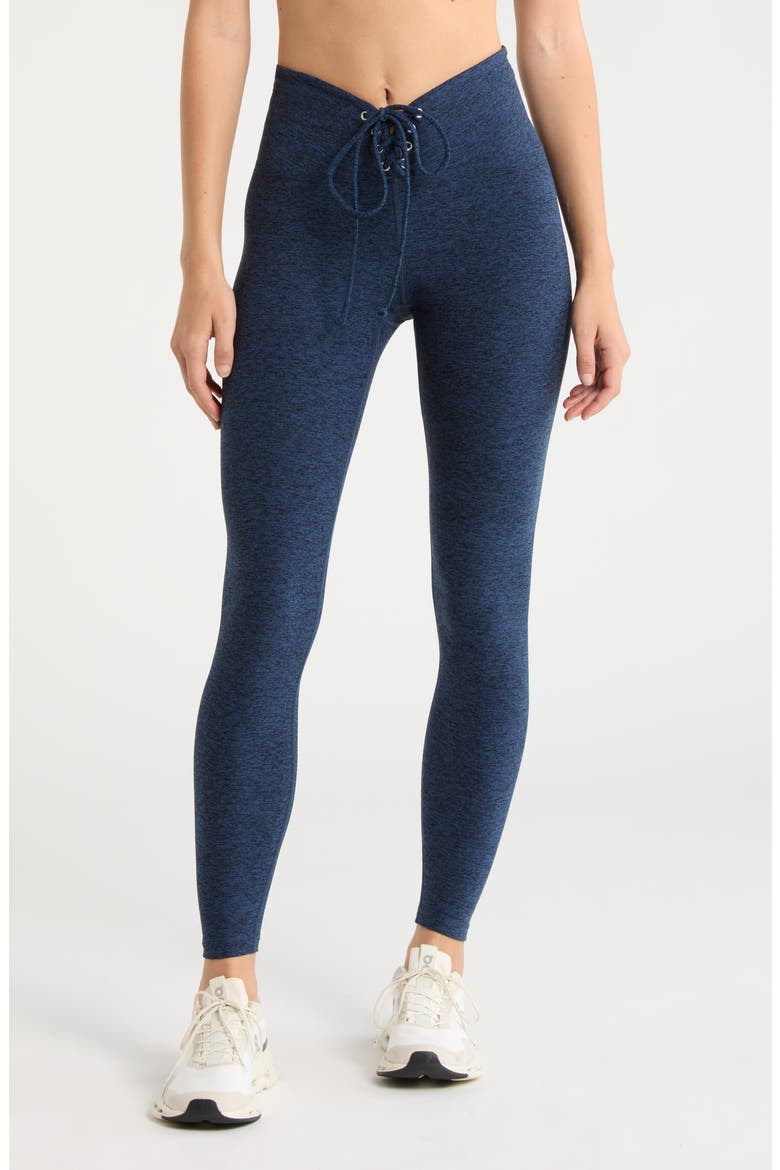 Football Full-Length Leggings, Main, color, NAVY
