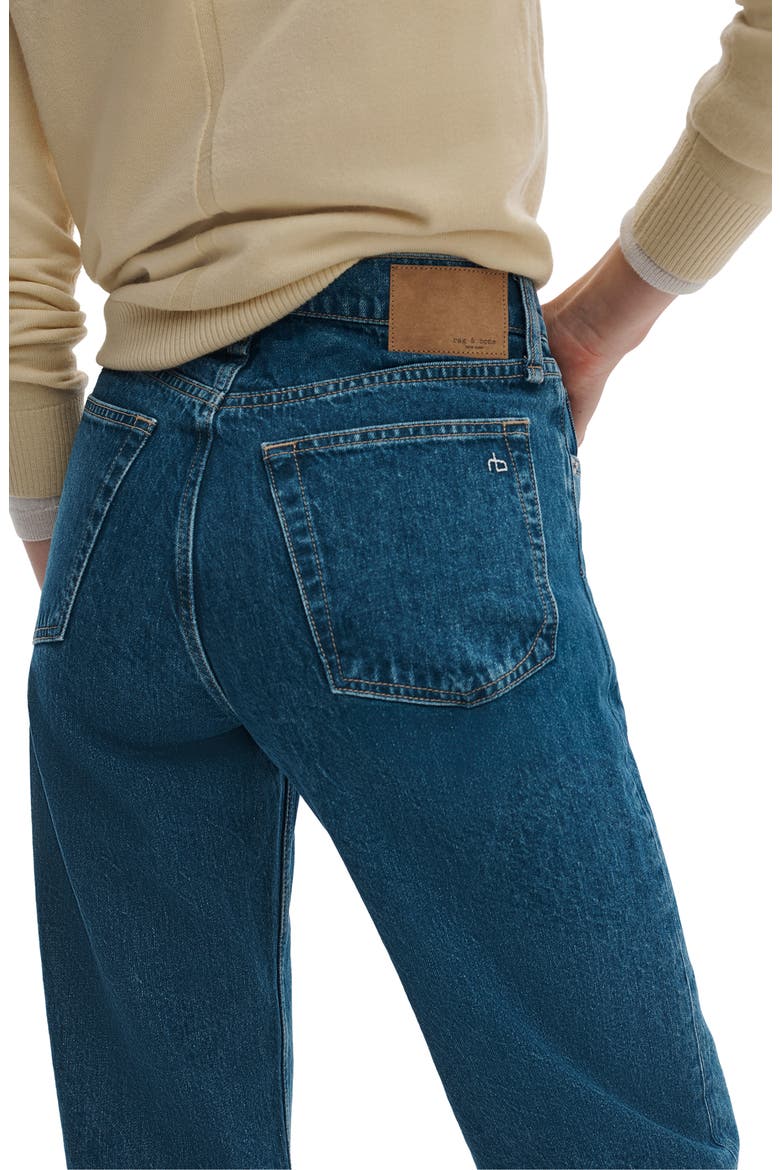 Shea High Waist Straight Leg Jeans, Alternate, color, CORNFLOWER