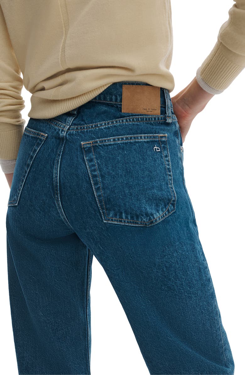 rag & bone Shea High Waist Straight Leg Jeans, Alternate, color, Cornflower