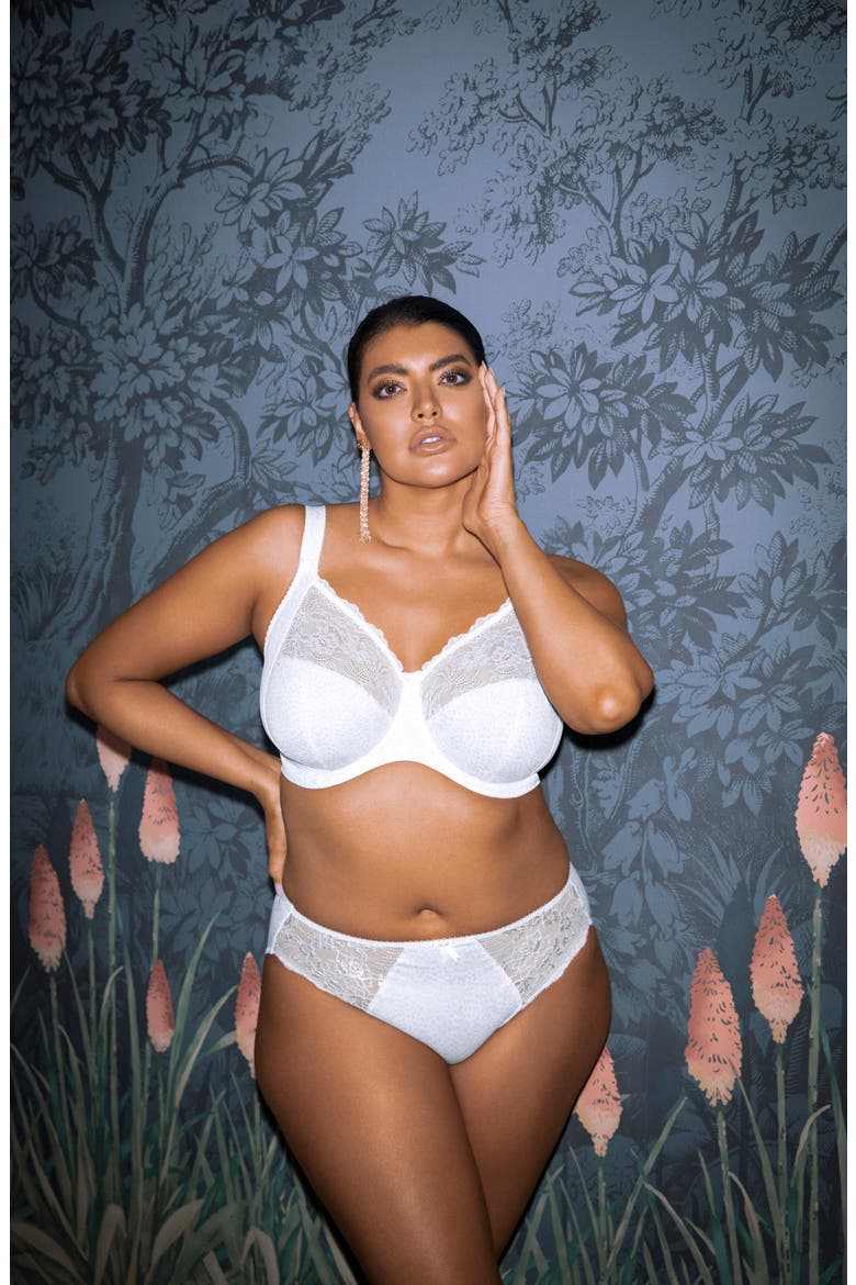 Morgan Full Figure Underwire Bra, Alternate, color, WHITE