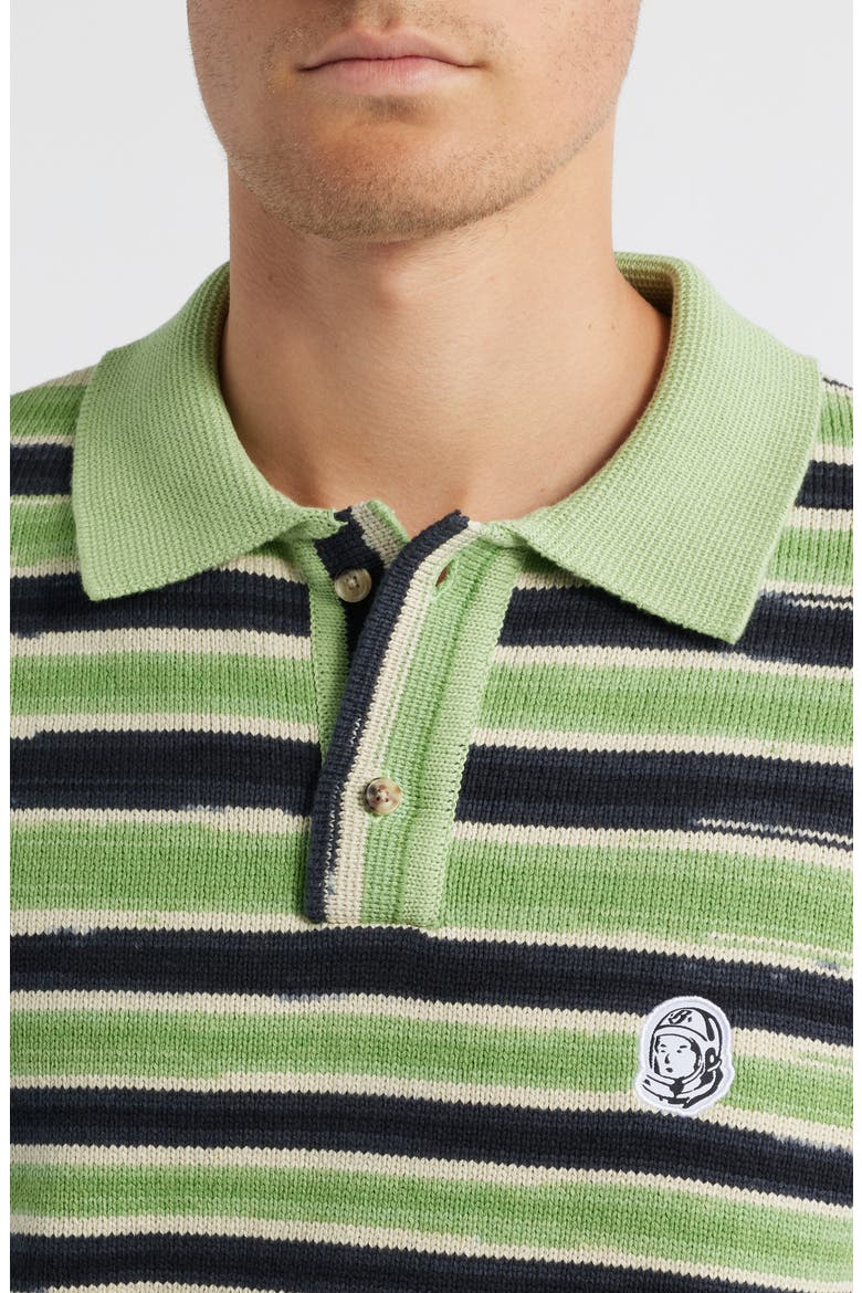 BB Eclipse Helmet Head Cotton Polo, Alternate, color, BLACK/GREEN