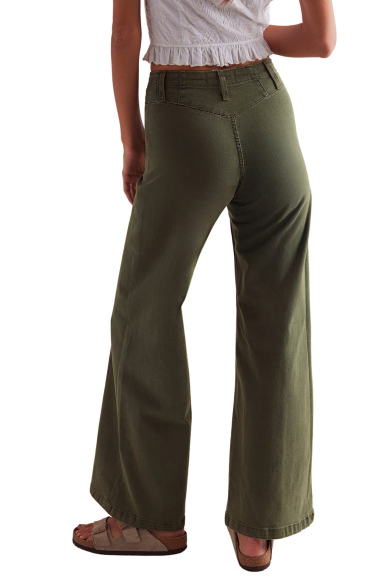 Libre Front Yoke Wide Leg Jeans, Alternate, color, THYME