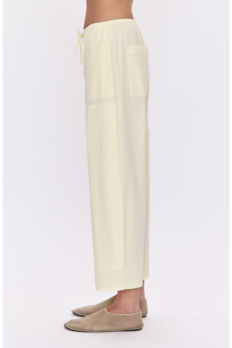 Theo Stretch Cotton Ankle Drawstring Pants, Alternate, color, LEMONADE