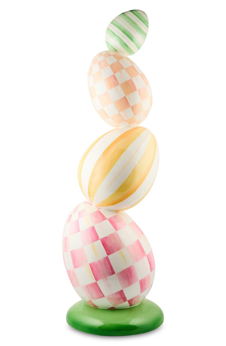 MACKENZIE CHILDS Frolic Spring Stacked Egg Trophy Topiary, Main, color, Multi
