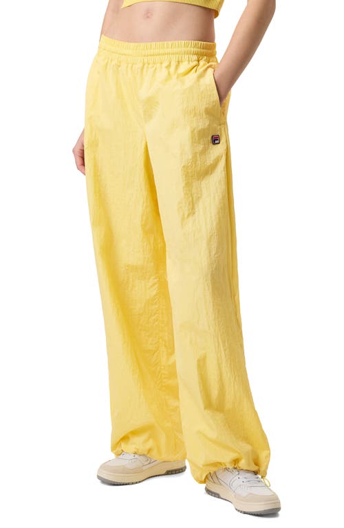 Fila X Hailey Oversize Crinkle Pants In Yellow