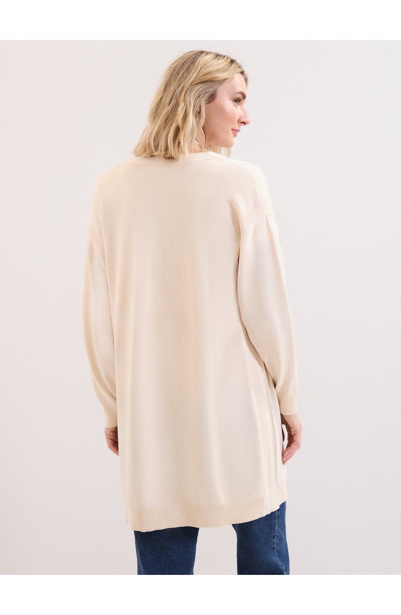 Phase Eight Sabrina Longline Open Front Cardigan, Alternate, color, Ivory
