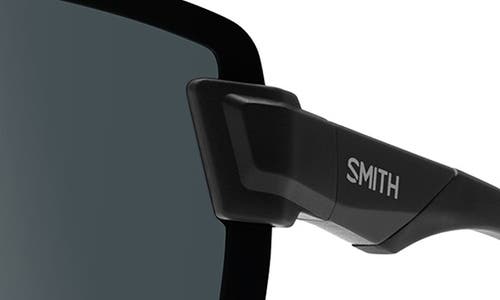 Smith Wildcat 135mm Chromapop™ Shield Sunglasses In Matte Black/clear To Gray