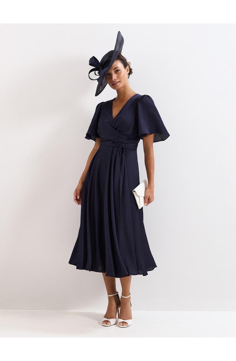 Phase Eight Abbie Wrap Dress, Alternate, color, Navy