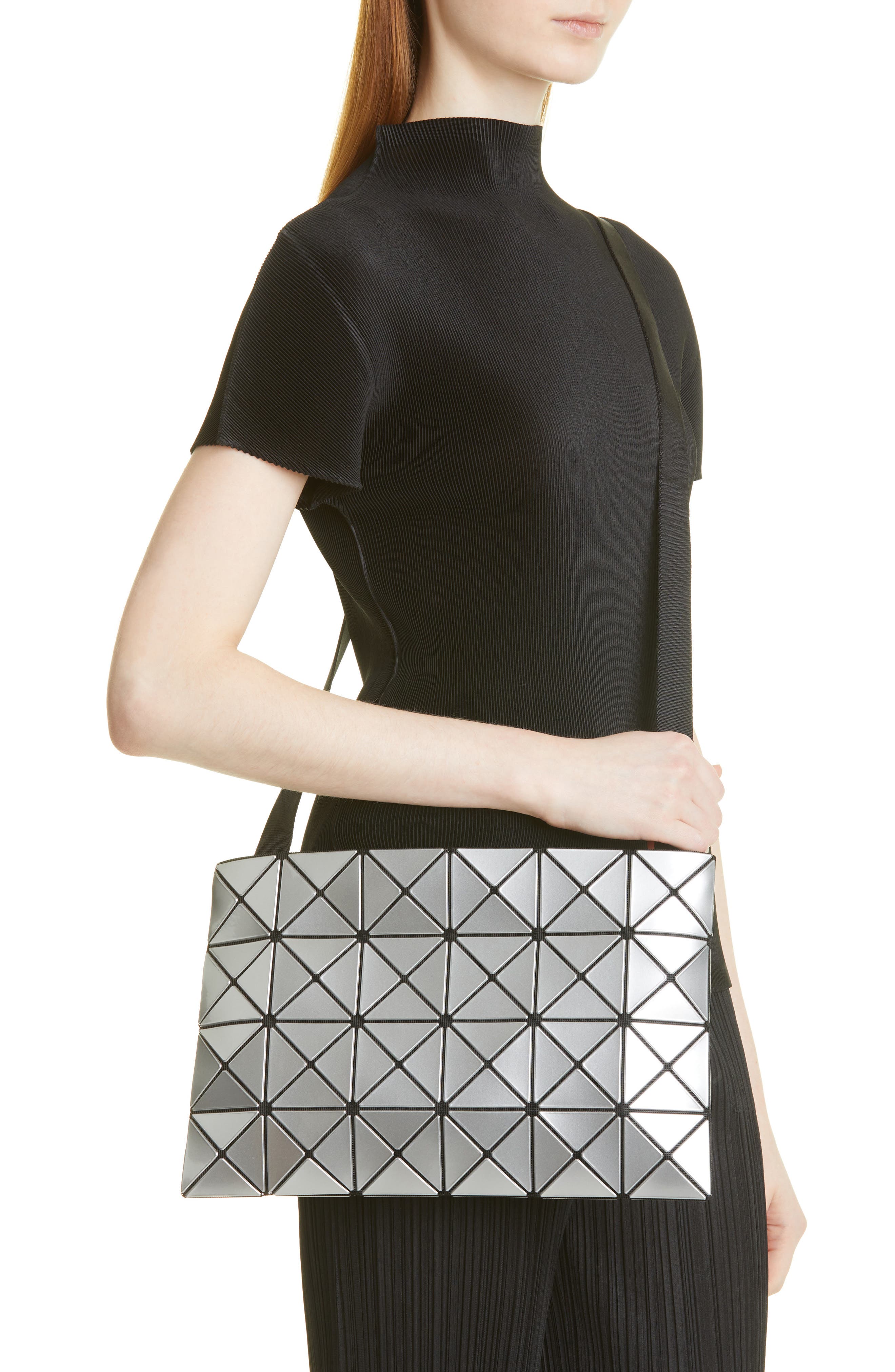 Lucent Crossbody Bag, Alternate, color, SILVER