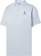 FOOTJOY Men's FootJoy  Light Blue The Zurich Classic ProDry Loop Print Lisle Polo