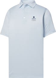 FOOTJOY Men's FootJoy Light Blue The Zurich Classic ProDry Loop Print Lisle Polo