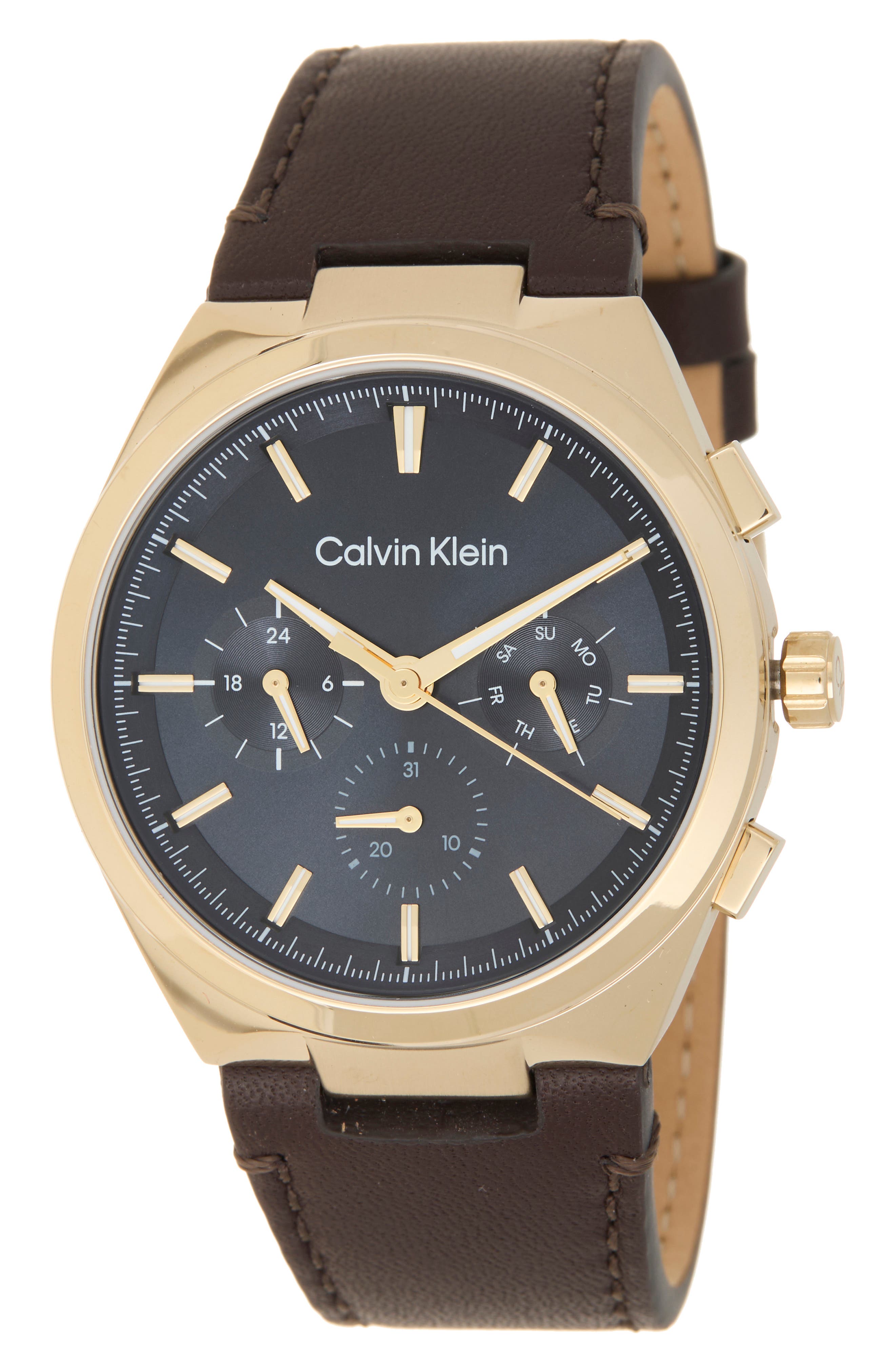 Distinguish Leather Strap Watch