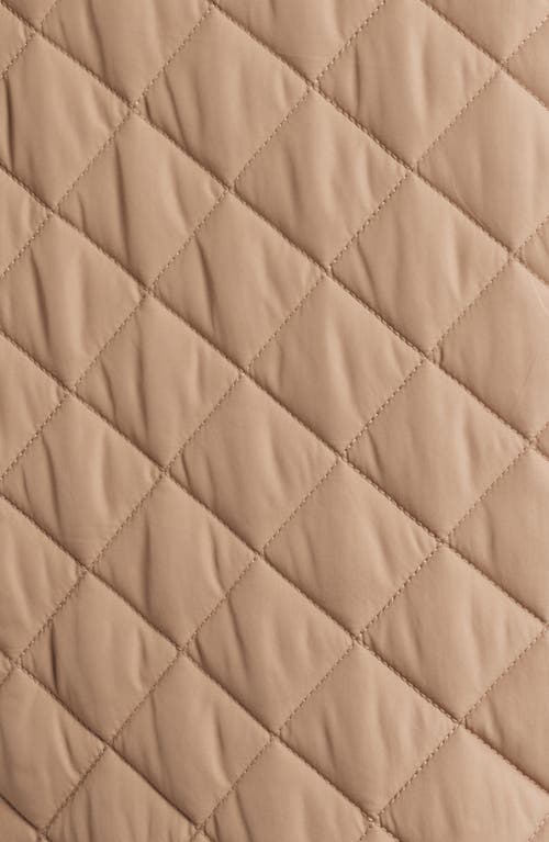 Thread & Supply Quilted Puffer Jacket In Brown
