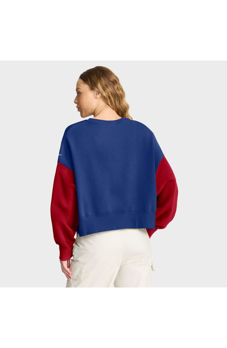 Nike Women's Nike Royal New York Giants Oversized Color-Block Pullover Sweatshirt, Alternate, color, Royal