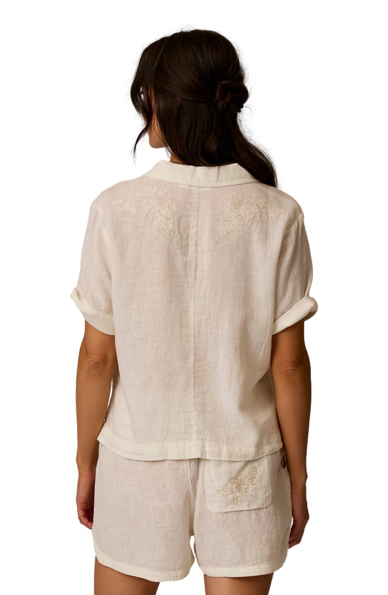 Carve Designs Luca Linen Shirt, Alternate, color, Cloud Chambray