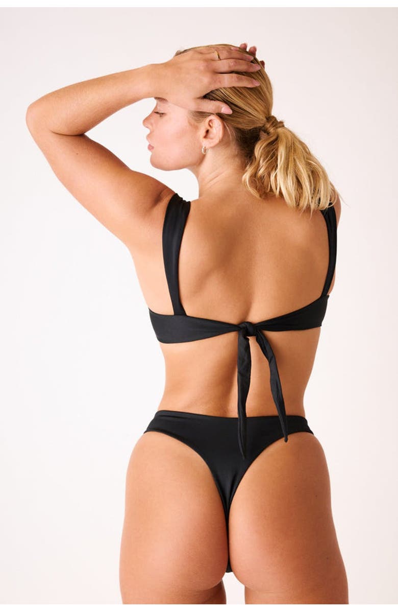 LONDRE BODYWEAR The Sweetheart Underwire Top, Alternate, color, Matte Black
