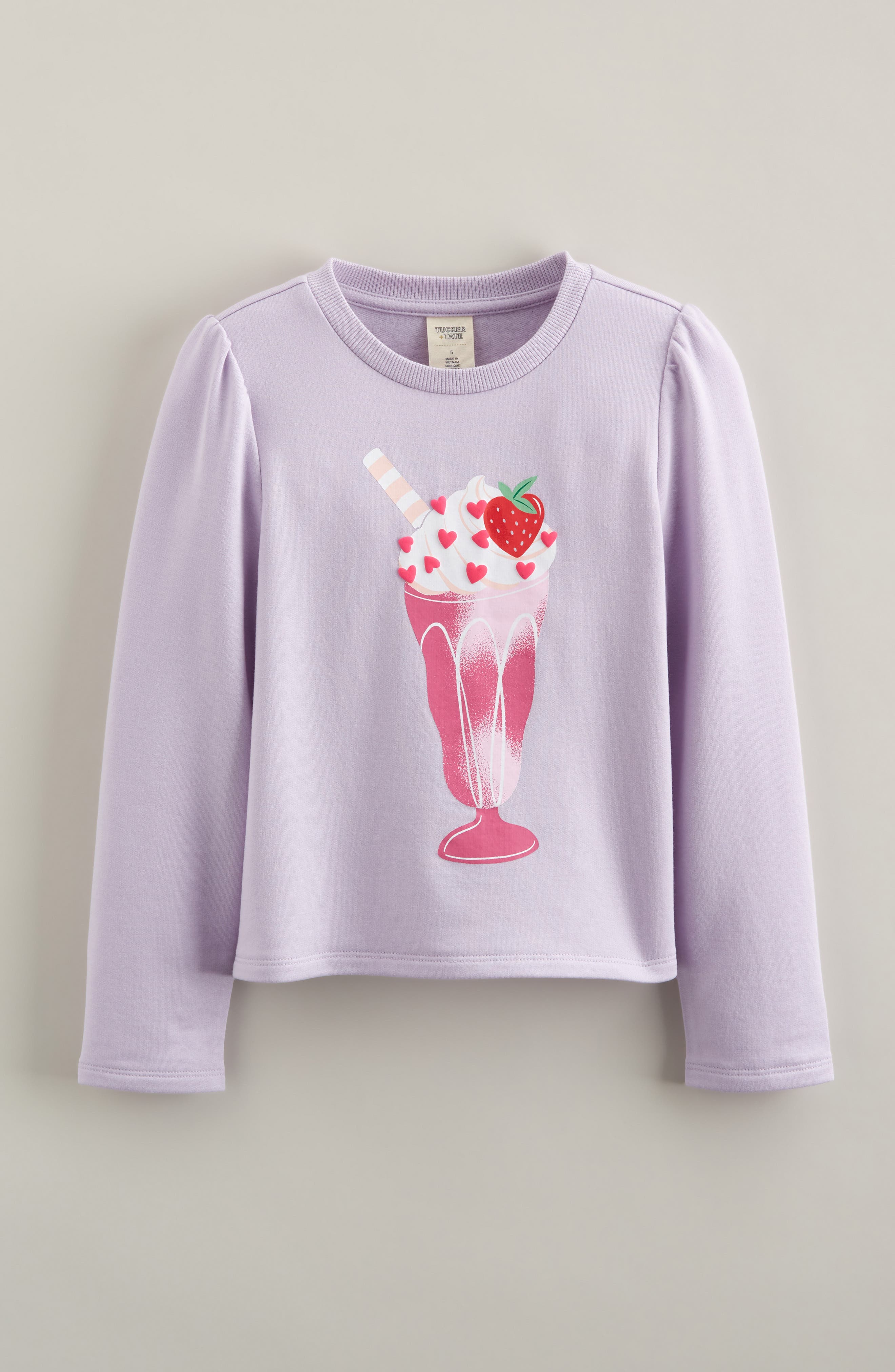 Kids' Milk Shake Long Sleeve Graphic T-Shirt