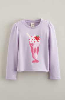 Kids' Milk Shake Long Sleeve Graphic T-Shirt