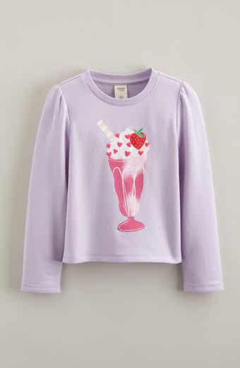 Kids' Milk Shake Long Sleeve Graphic T-Shirt