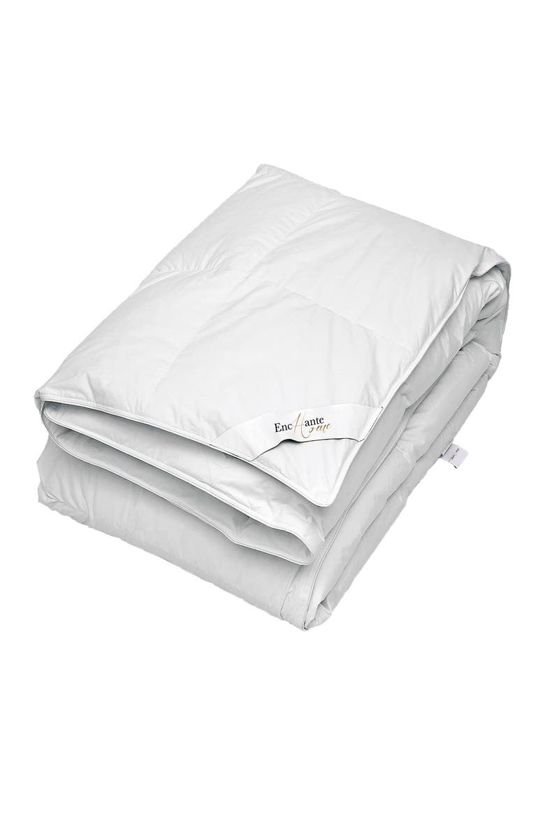 DePera Luxury European Down King Size Comforter - White, Main, color,